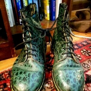 Green Crocodile Doc Martens